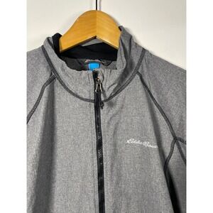 Eddie Bauer Womens XL Gray First Ascent Full Zip‎ Jacket Lightweight